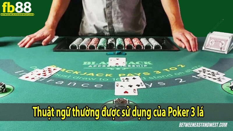 Thuật ngữ thường được sử dụng của Poker 3 lá